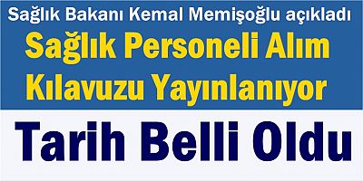 Sağlık Personeli Alım Kılavuzu Yayınlanıyor