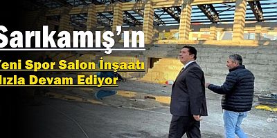 Sarıkamış’ın Yeni Spor Salonu inşaatı hızla ilerliyor