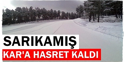 SARIKAMIŞ KAR'A HASRET KALDI
