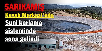 Sarıkamış Kayak Merkezi'nde suni karlama sisteminde sona gelindi