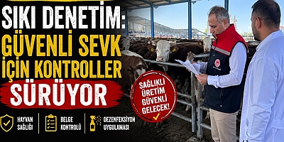 Selim Hayvan Pazarı'nda Sıkı Denetim