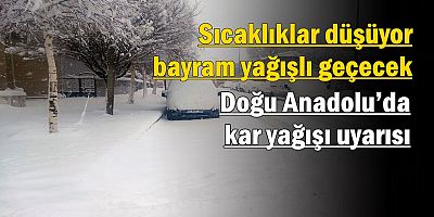 Sıcaklıklar düşüyor, bayram yağışlı geçecek