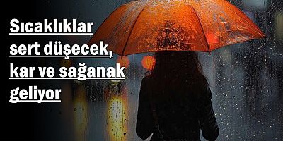 Sıcaklıklar sert düşecek, kar ve sağanak geliyor