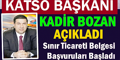 Sınır Ticareti Belgesi Başvuruları Başladı