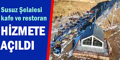 Susuz Şelalesinde bulunan kafe ve restoran açıldı