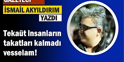 Tekaüt insanların takatları kalmadı vesselam!