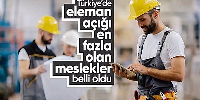 Türkiye’de Eleman Açığı En Fazla Olan Meslekler Belli Oldu