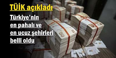Türkiye’nin en pahalı ve en ucuz şehirleri belli oldu