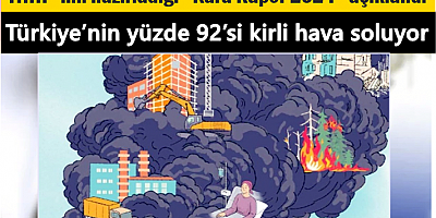 Türkiye’nin yüzde 92’si kirli hava soluyor