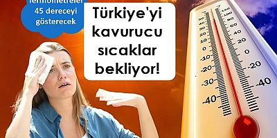 Türkiye'yi kavurucu sıcaklar bekliyor! 