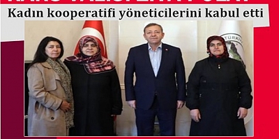 VALİ POLAT, KADIN KOOPERATİF YÖNETİCİLERİNİ KABUL ETTİ