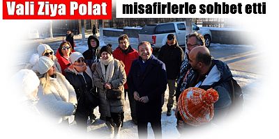 Vali Polat, Kars'a gelen misafirlerle sohbet etti