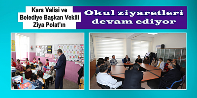 Vali Polat, Ölçülü Köyü’nde okul ziyaretlerine devam etti