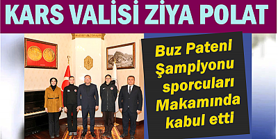 VALİ POLAT, PATEN ŞAMPİYONU SPORCULARI KABUL ETTİ