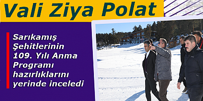 Vali Polat, Sarıkamış’ta incelemelerde bulundu