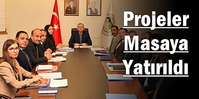 Vali Ziya Polat Başkanlığında Projeler Masaya Yatırıldı