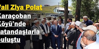 Vali Ziya Polat, Karaçoban Köyü’nde vatandaşlarla buluştu
