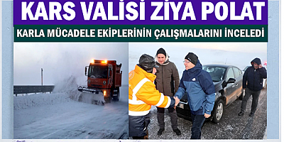 VALİ ZİYA POLAT, KARLA MÜCADELE ÇALIŞMALARINI YERİNDE İNCELEDİ