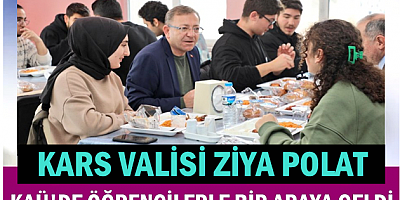 Vali Ziya Polat, KAÜ'de öğrencilerle bir araya geldi