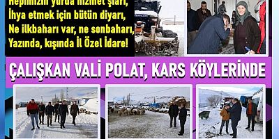 VALİ ZİYA POLAT KÖY YOLLARINDA İNCELEME YAPTI
