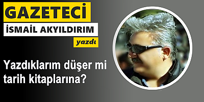 Yazdıklarım düşer mi tarih kitaplarına?