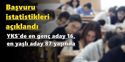YKS'de en genç aday 16, en yaşlı aday 87 yaşında