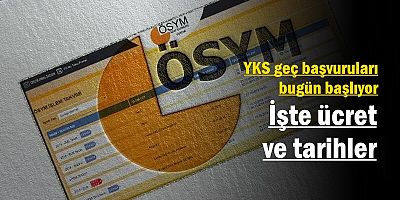 YKS geç başvuruları bugün başlıyor: İşte ücret ve tarihler